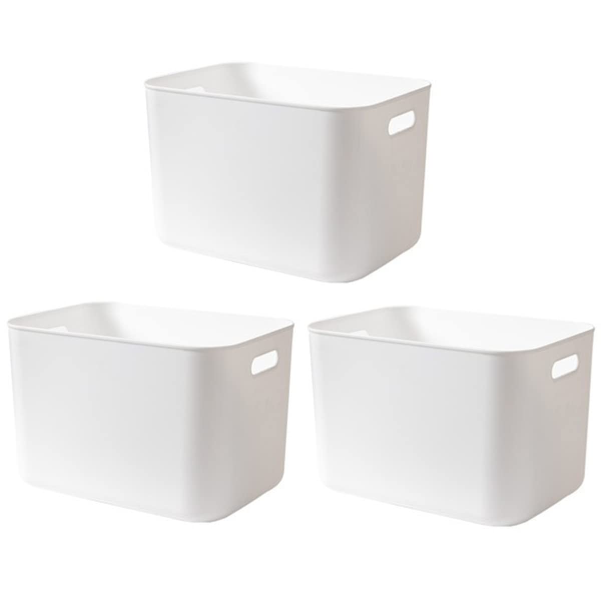 Plastic Storage Box with Lid for Clothes & Home Organization (S)