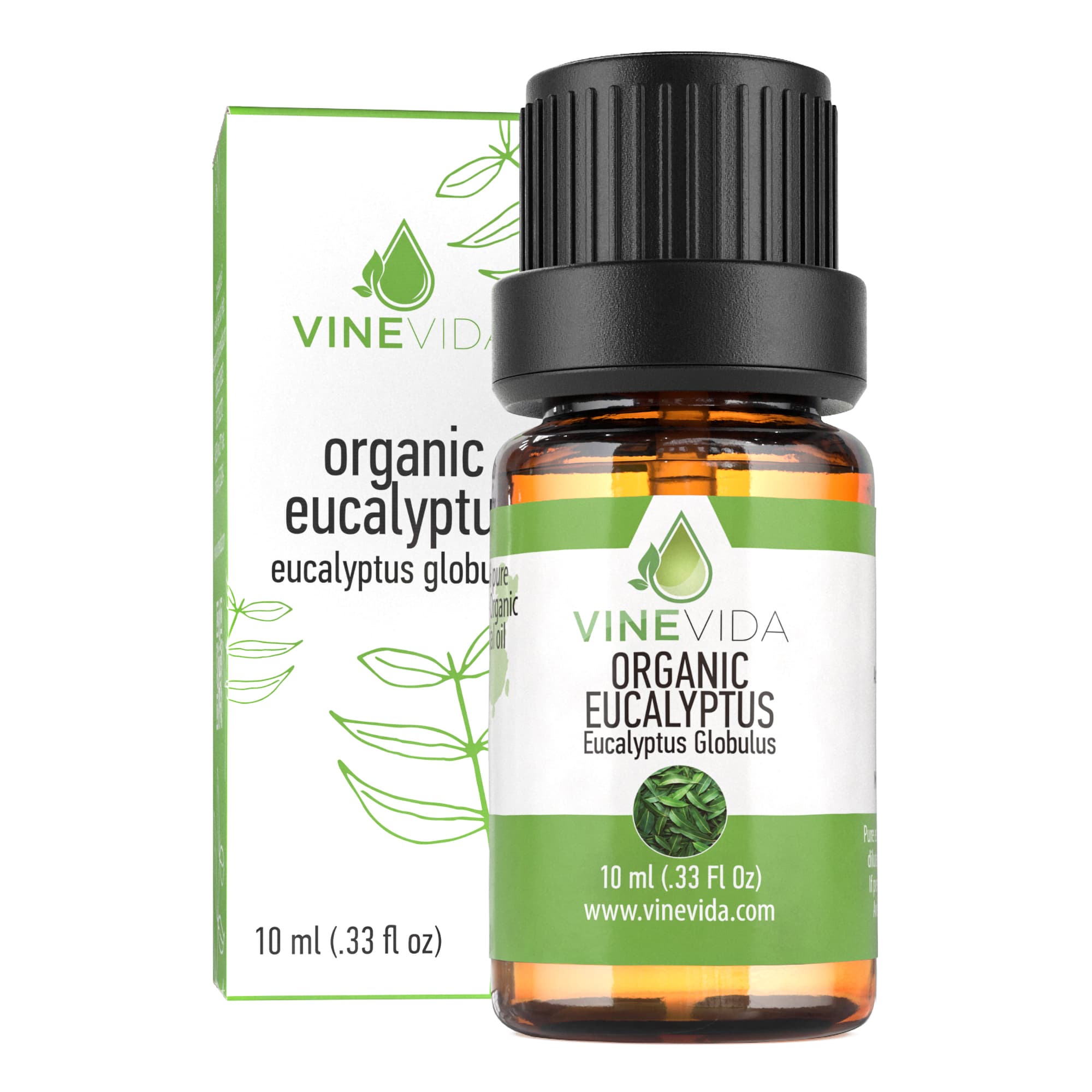 10 mL Organic Eucalyptus Essential Oil - 100% Pure, Natural, Therapeutic Grade for Aromatherapy, Diffusers & Massage | Prefilled Bottle for Easy Use