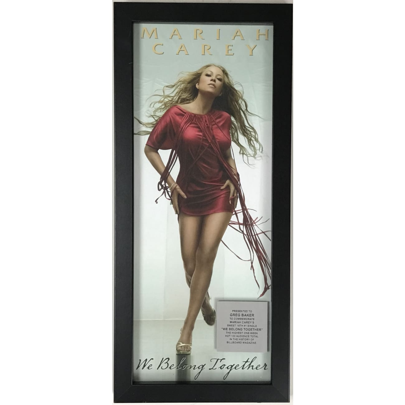 Mariah Carey 'We Belong Together' 2005 Award-Winning Single CD | Vintage Music Collectible | Perfect for 2000s Nostalgia & Music Lovers