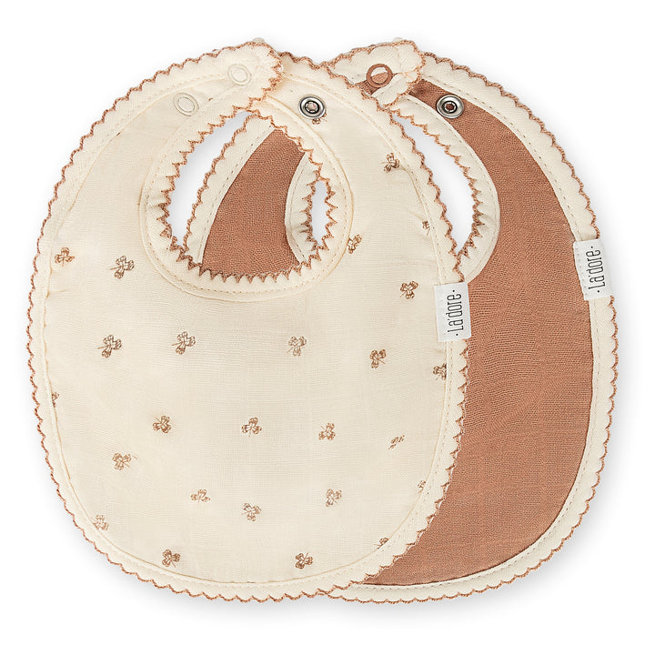 Adora Baby Muslin Bib - Soft & Absorbent Drool Bib for Infants & Toddlers - Perfect for Feeding, Teething & Everyday Use - Clover Design