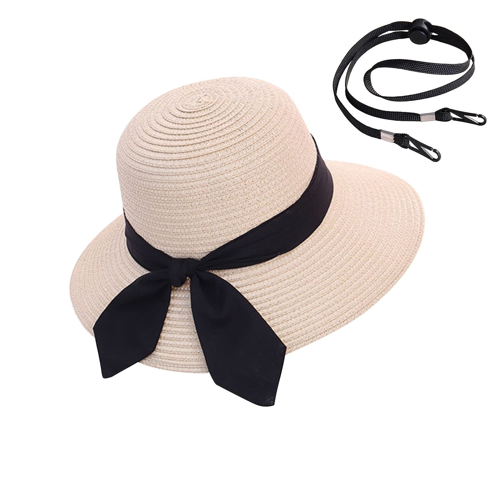 Adjustable Straw Hat for Women - Outdoor & Hip Hop Style