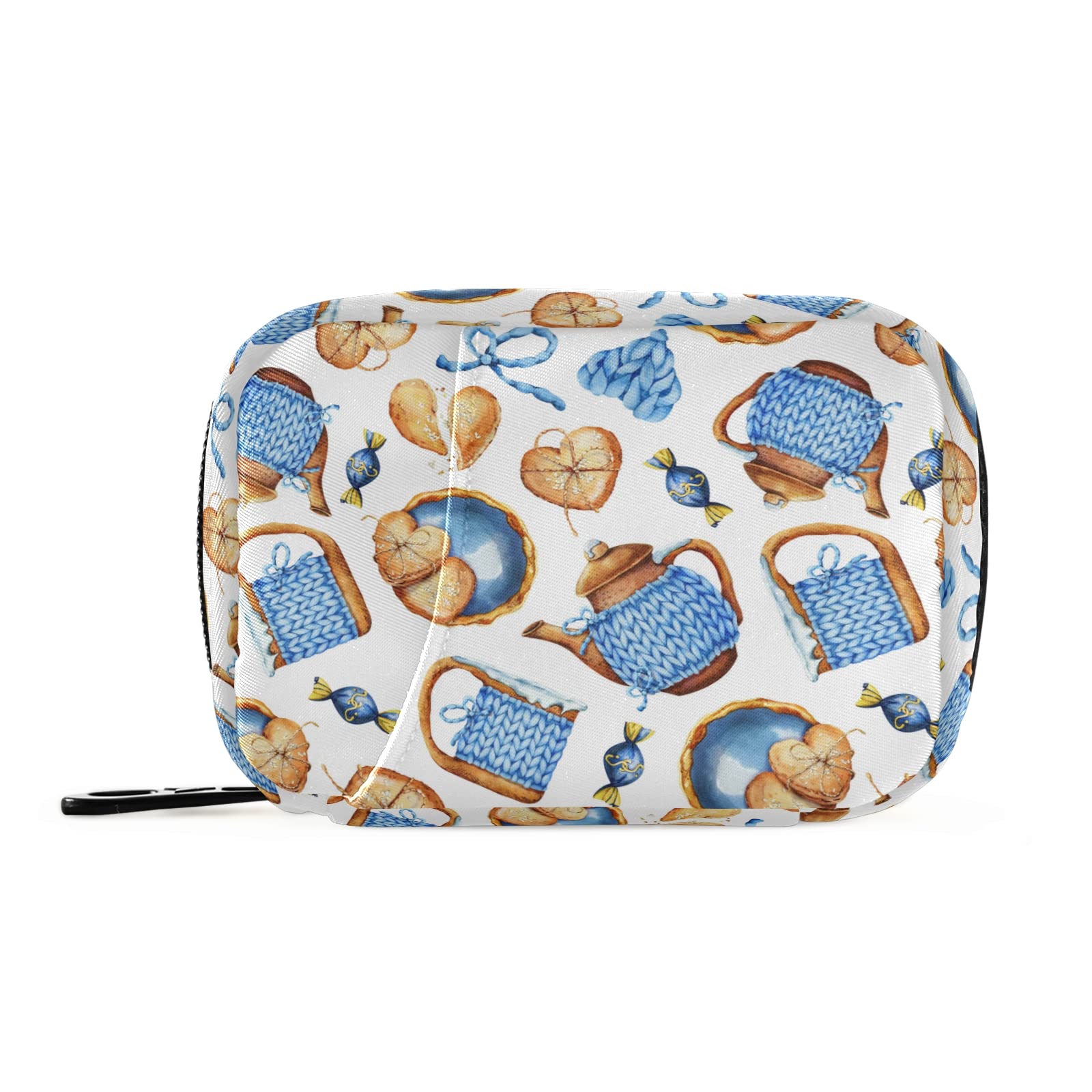 7-Day Travel Pill Organizer - Portable Zippered Weekly Pill Case for Vitamins & Supplements | Compact Sweet Cartoon Design | Perfect for Daily Medication, Travel, and On-the-Go Use