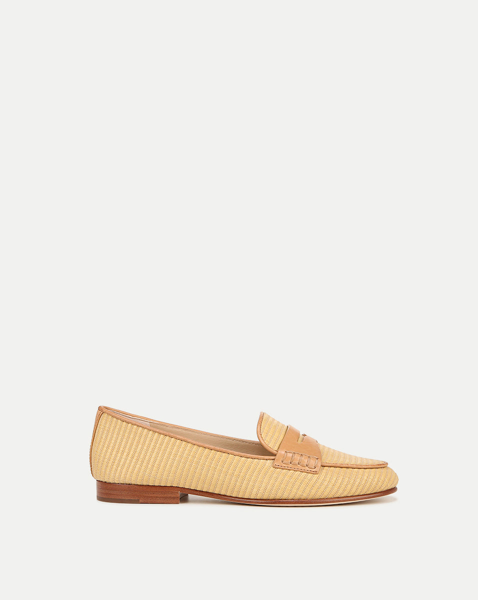 Stylish Penny Raffia Loafers for Women - Comfortable Summer Slip-On Shoes for Casual Outings, Beach Vacations & Office Wear