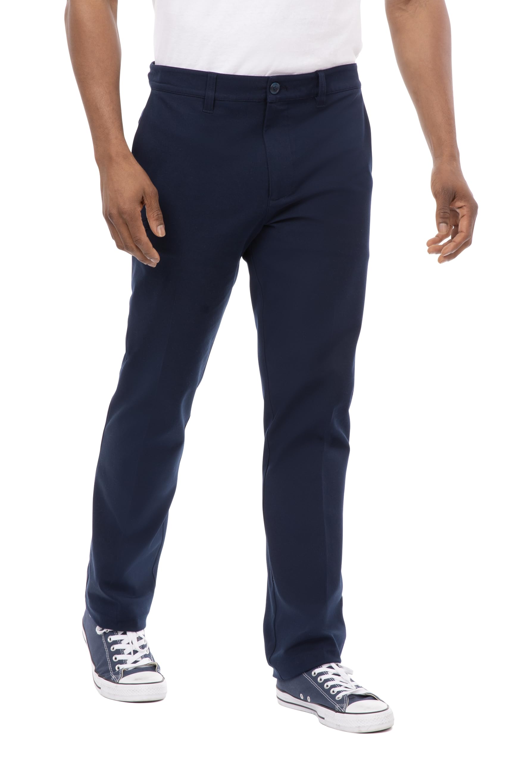 Chef Works Men's Stretch Fit Chino Pants - Comfortable Work Pants for Chefs, Restaurant Staff & Food Service Professionals - Perfect for Kitchen Work, Cooking & Hospitality Industry