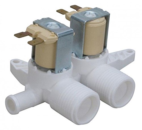 GE Washer Water Inlet Valve Replacement - Compatible with WDSR2080D5WW, WHSE5240D0WW, WHDSR315DAWW, WHRE5550K1WW Models - Perfect for Laundry Room Repairs & Appliance Maintenance