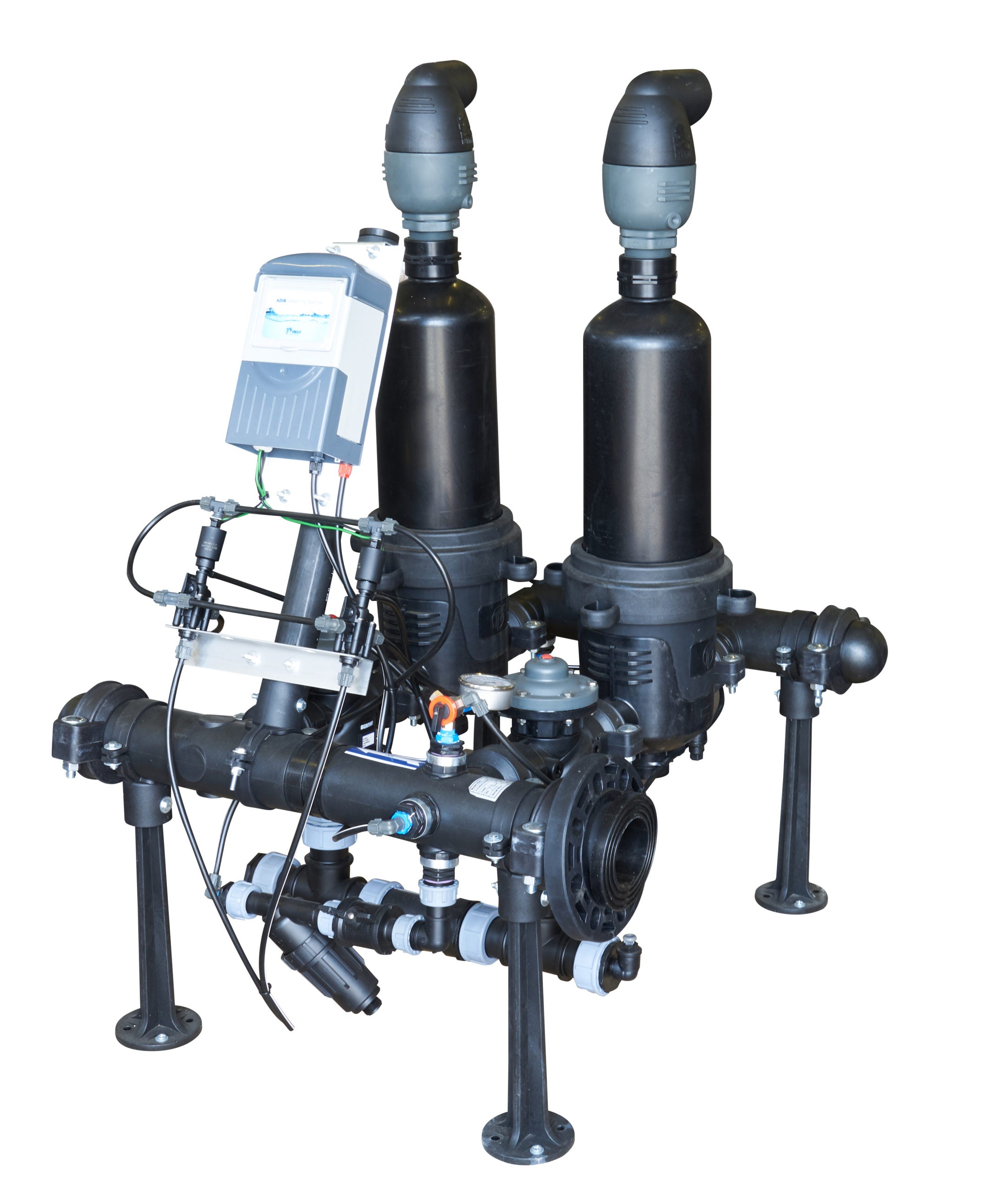 Tavlit TVD Dual 50mm Automatic Disc Water Filter System - 130 Micron Filtration with Low Pressure Flush - 5603cm² Surface Area (110-660LPM Flow Rate) - Ideal for Irrigation, Industrial Water Treatment & Pool Filtration Systems