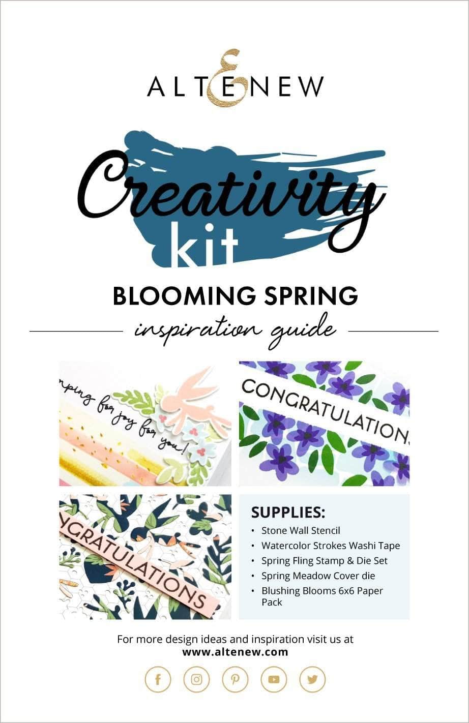 Blooming Spring Creativity Kit - DIY Craft Inspiration Guide for Kids & Adults - Perfect for Easter, Mother's Day & Spring Crafting Projects