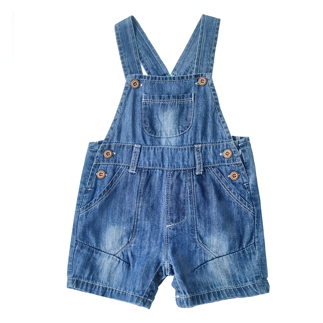 ZL MAGIC Baby & Little Boy/Girl Denim Bib Overalls - Ripped Adjustable Straps, Toddler Jean Overalls for Infants & Kids - Perfect for Playdates, Daycare & Outdoor Adventures