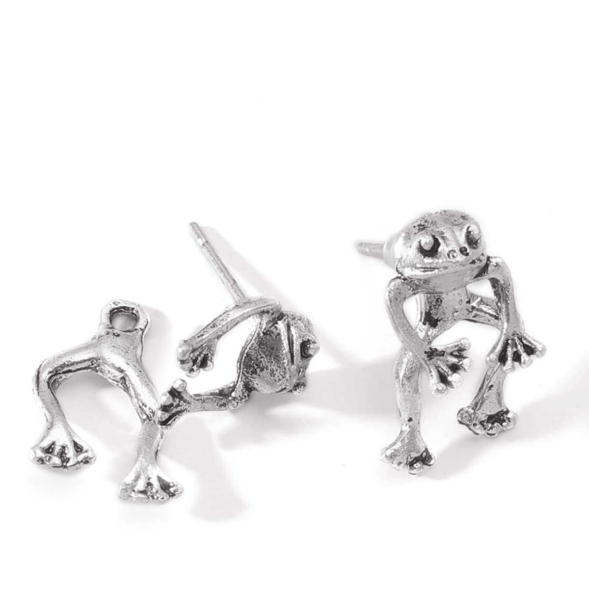 Handmade Frog Earrings - Cute Animal Studs for Women & Men - Perfect Gift for Animal Lovers