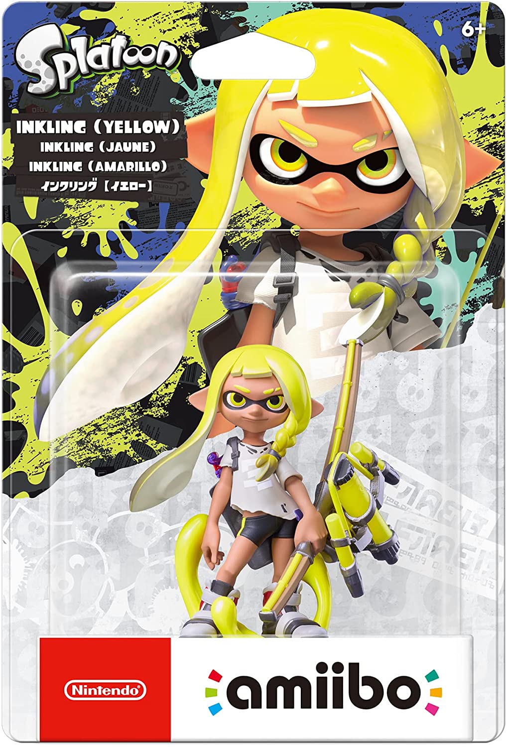 Splatoon 3 Inkling Amiibo Figure - Official Nintendo Collectible for Switch - Perfect for Gaming Fans & Collectors - Enhance Your Splatoon 3 Experience with Exclusive In-Game Content