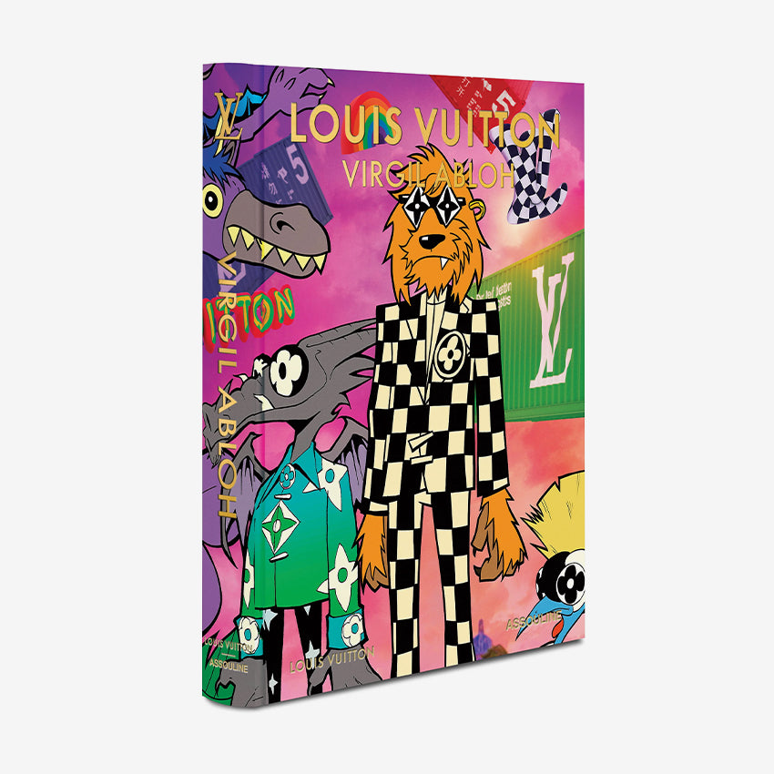 Assouline Louis Vuitton: Virgil Abloh Classic Cartoon Cover Book - Luxury Fashion Collector's Edition for Home Decor & Coffee Table Display