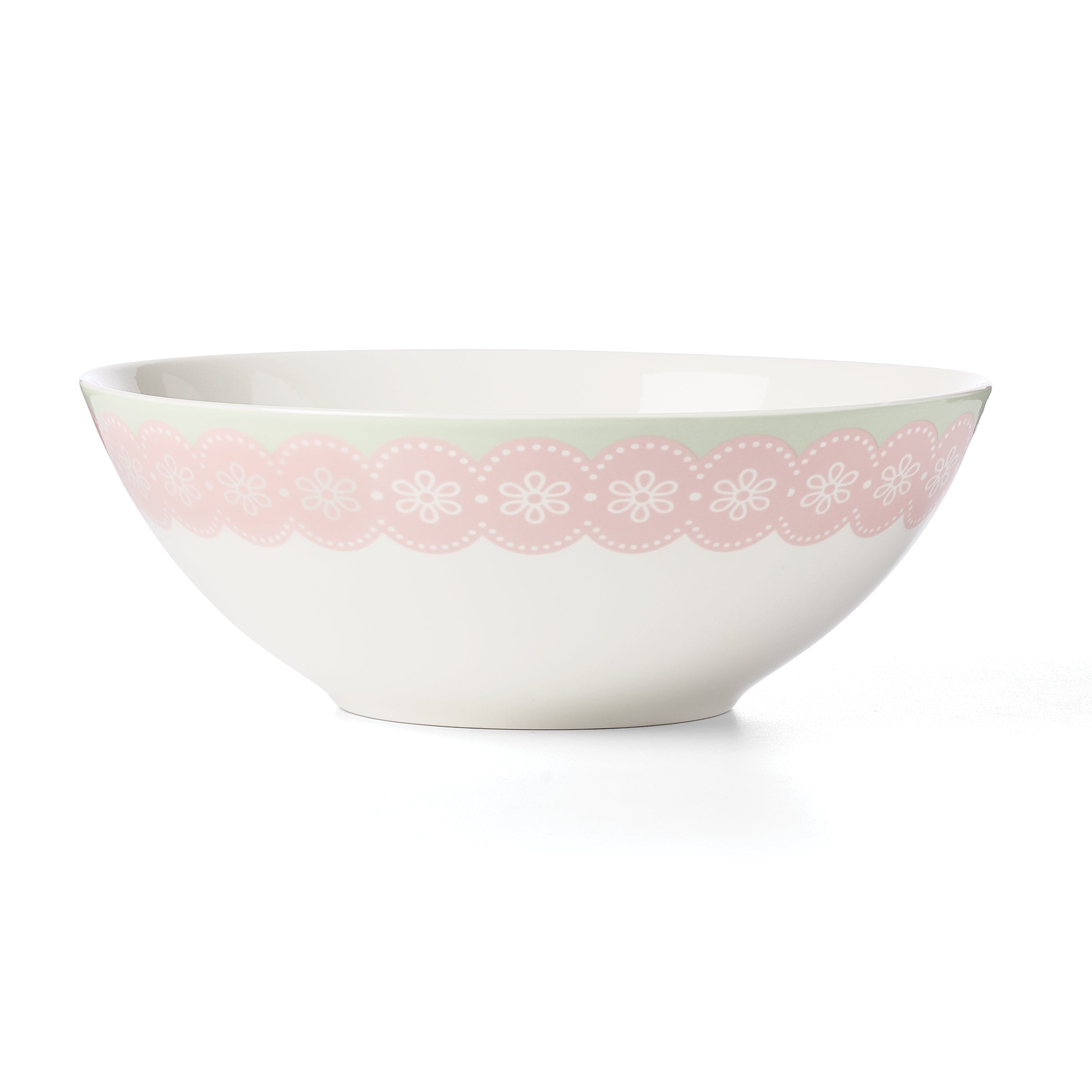 Bunny Hop Serving Bowl - Elegant Ceramic Bowl for Salads, Pasta & Desserts - Perfect for Dinner Parties, Family Gatherings & Holiday Entertaining