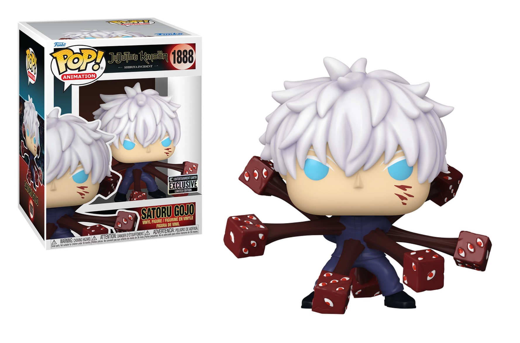 Jujutsu Kaisen Satoru Gojo Trapped Pop Vinyl Figure - Anime Collectible for Fans & Decor - Perfect for Display, Gifts, and Cosplay Enthusiasts