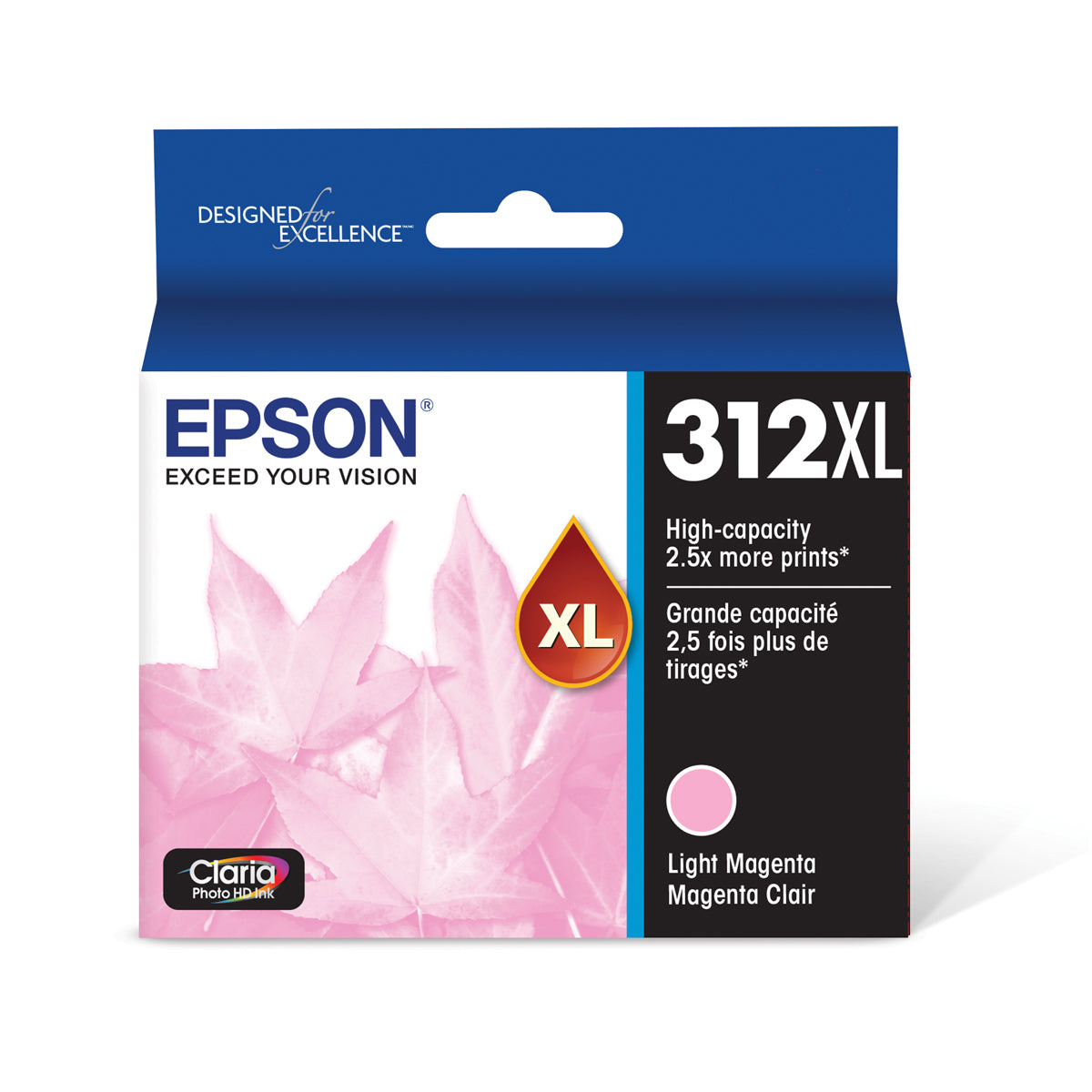 Epson T312XL620 Light Magenta Ink Cartridge (312XL) - Compatible with XP 8500 Printer - High-Quality Replacement Ink for Home & Office Printing, Photo Printing, Documents & Projects