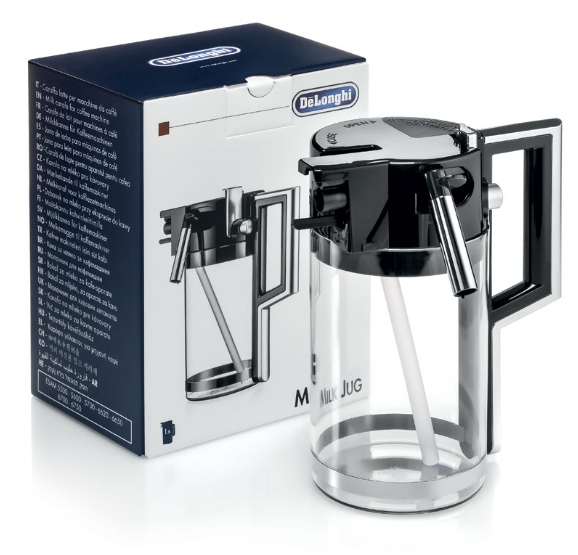 De'Longhi ESAM6600 Stainless Steel Milk Frother Jug - Perfect for Lattes, Cappuccinos & Hot Chocolate at Home or Café