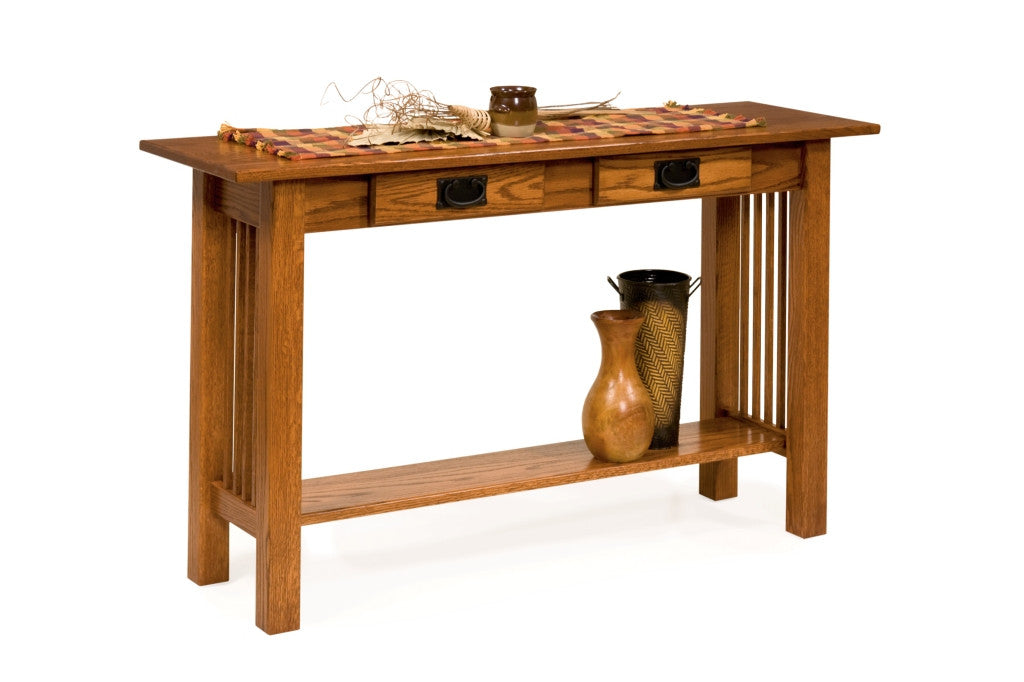 The Alamo Mission Two Drawer Server Table - Rustic Farmhouse Sideboard for Dining Room & Living Room Storage - Perfect for Buffet Serving, Entryway Organizer & Home Decor