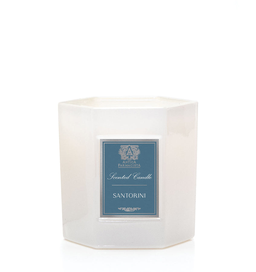 Antica Farmacista Luxury Scented Candle - Santorini Fragrance | Handmade Soy Wax Candle for Home Decor, Relaxation & Romantic Ambiance | Perfect for Living Room, Bedroom & Spa Settings