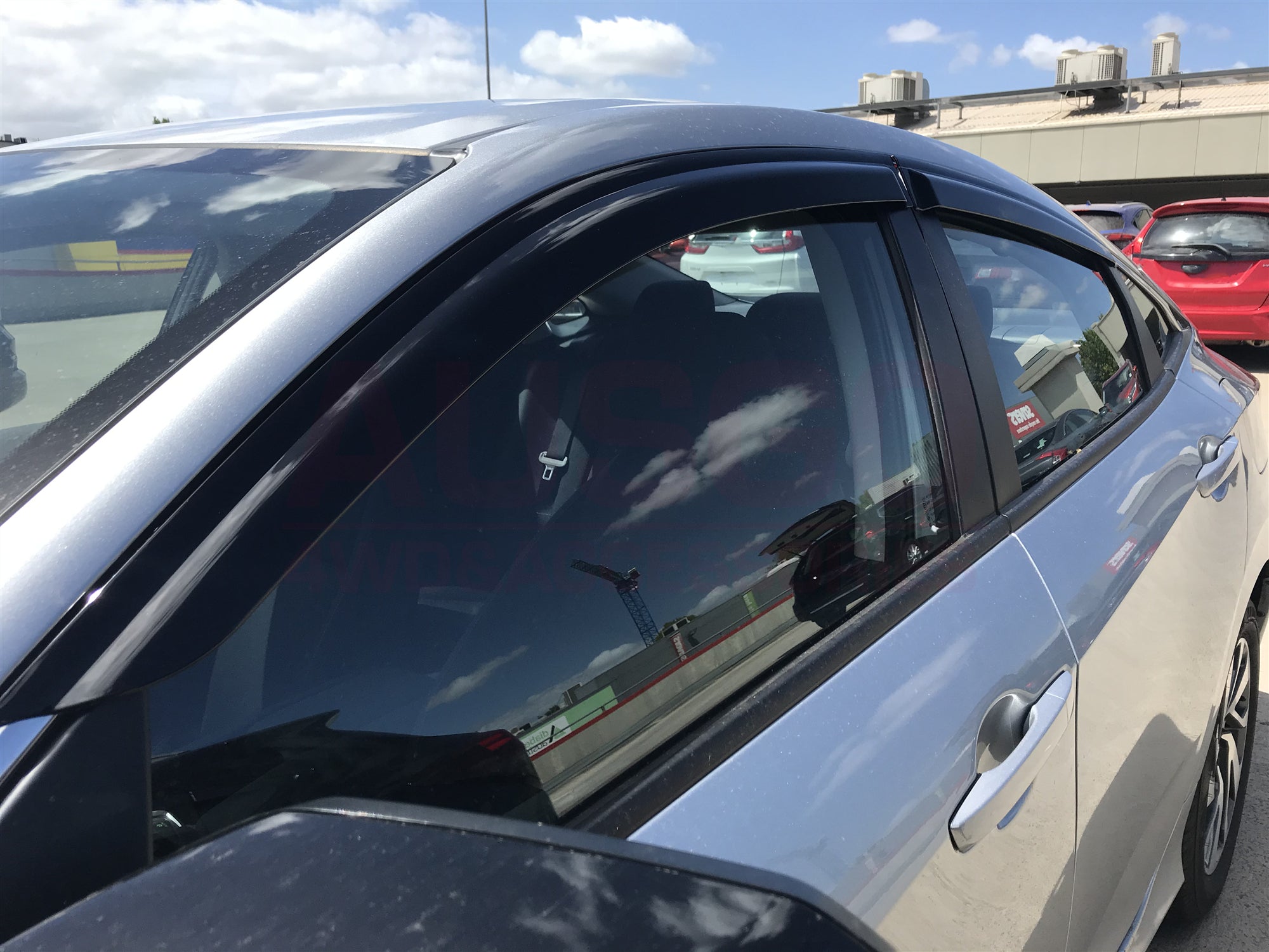 Weather Shields for Honda Civic 10th Gen Sedan (2016-2021) - Durable Wind & Rain Protection - Perfect for All-Season Driving & Car Protection