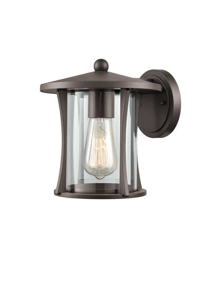 Alsatian Outdoor Wall Light IP44 Waterproof - Brown Aluminum Exterior Sconce for Porch, Garden, and Patio Lighting