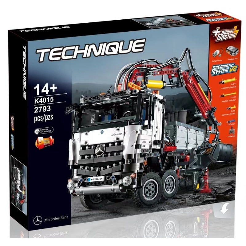 2793-Piece Mercedes-Benz Arocs 3245 Building Blocks Set - Perfect for Kids & Adults, STEM Educational Toy, Creative Construction Play, Gift for Car Lovers & Model Enthusiasts