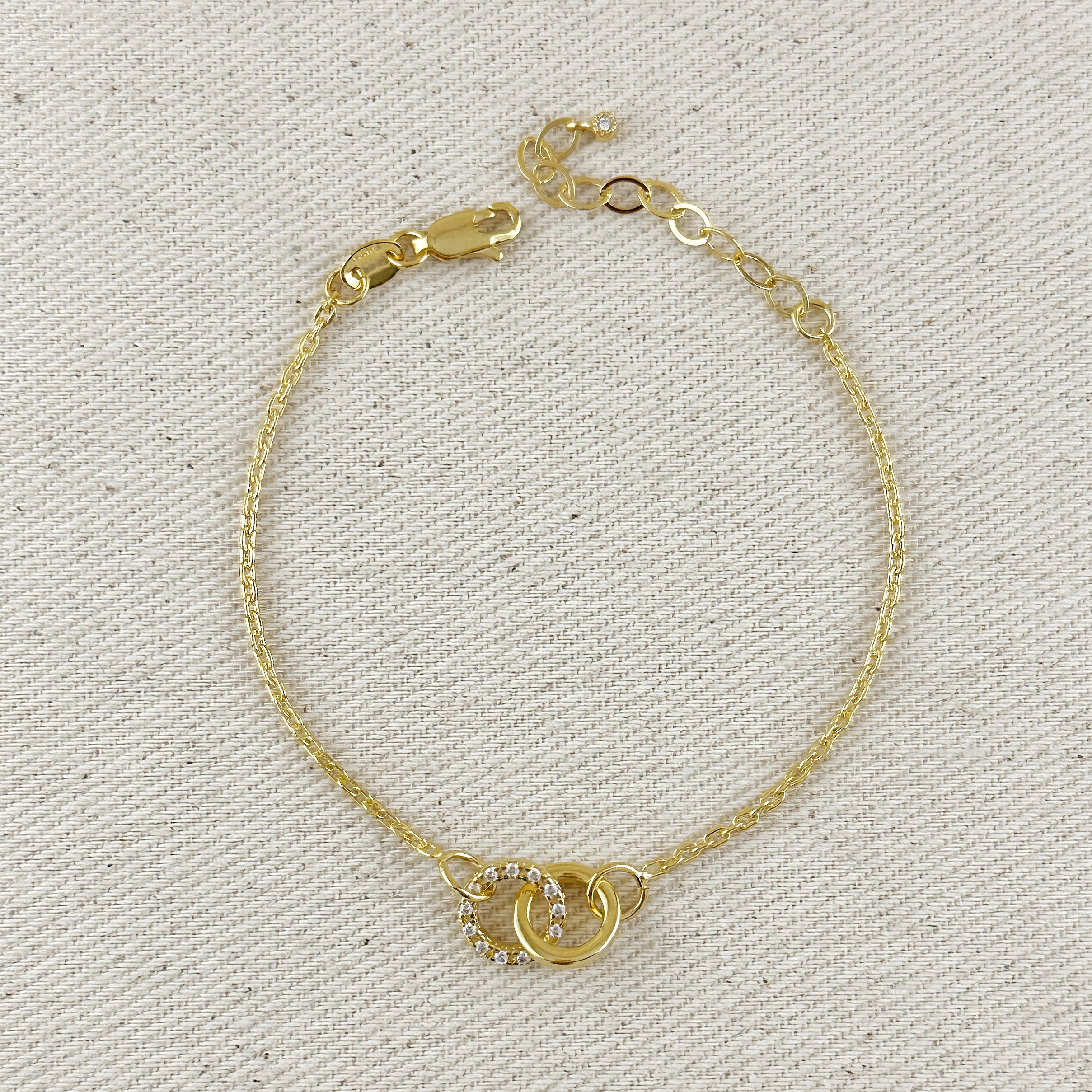 18K Gold Filled Cubic Zirconia Tennis Bracelet for Women - Elegant Layered Jewelry Gift for Anniversary, Birthday & Special Occasions