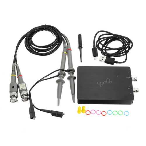 Portable Digital Oscilloscope - 50MHz/200MHz Dual Channel USB-Powered Oscilloscope with Logic Analyzer | Ideal for Electronics Testing, Circuit Debugging & Engineering Education