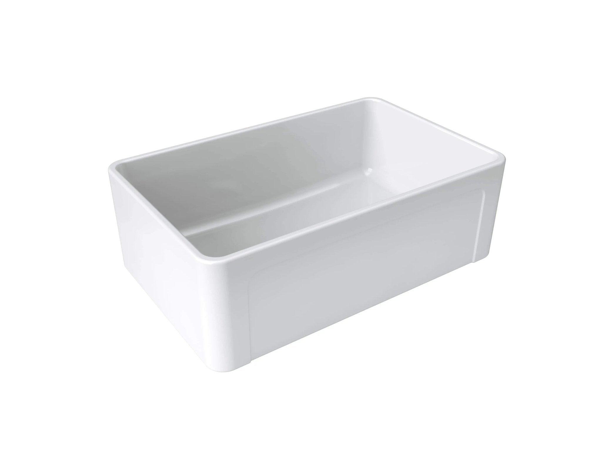 LaToscana 30-Inch Fireclay Farmhouse Kitchen Sink LTW3019W - Durable White Undermount Sink for Modern & Rustic Kitchens, Perfect for Cooking, Washing Dishes & Food Prep