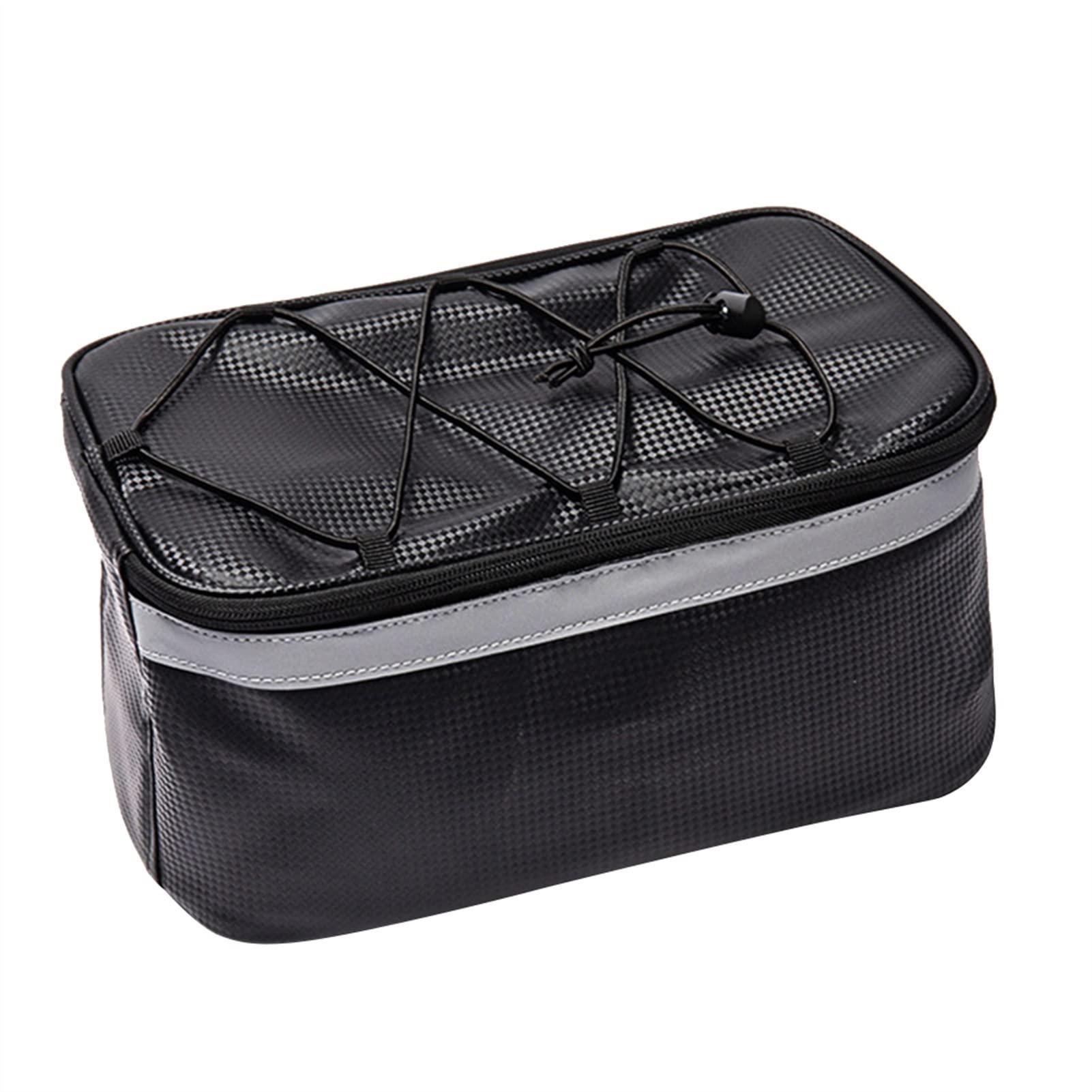 Zenglingliang 7L Waterproof Bicycle Rear Seat Rack Trunk Bag - Large Capacity Hard Bike Storage Bag for Commuting, Touring & Outdoor Cycling Accessories (Black)