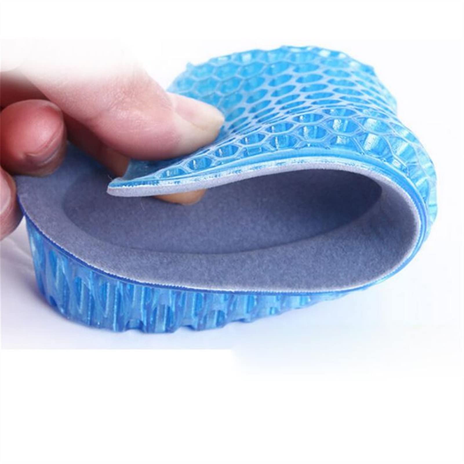 NFEGSIYA Silicone Gel Height Increase Insoles for Men & Women - Arch Support, Cushioned Heel Pads, Foot Massage & Comfort - Black (1 Pair) - Perfect for Dress Shoes, Work Boots & Daily Wear