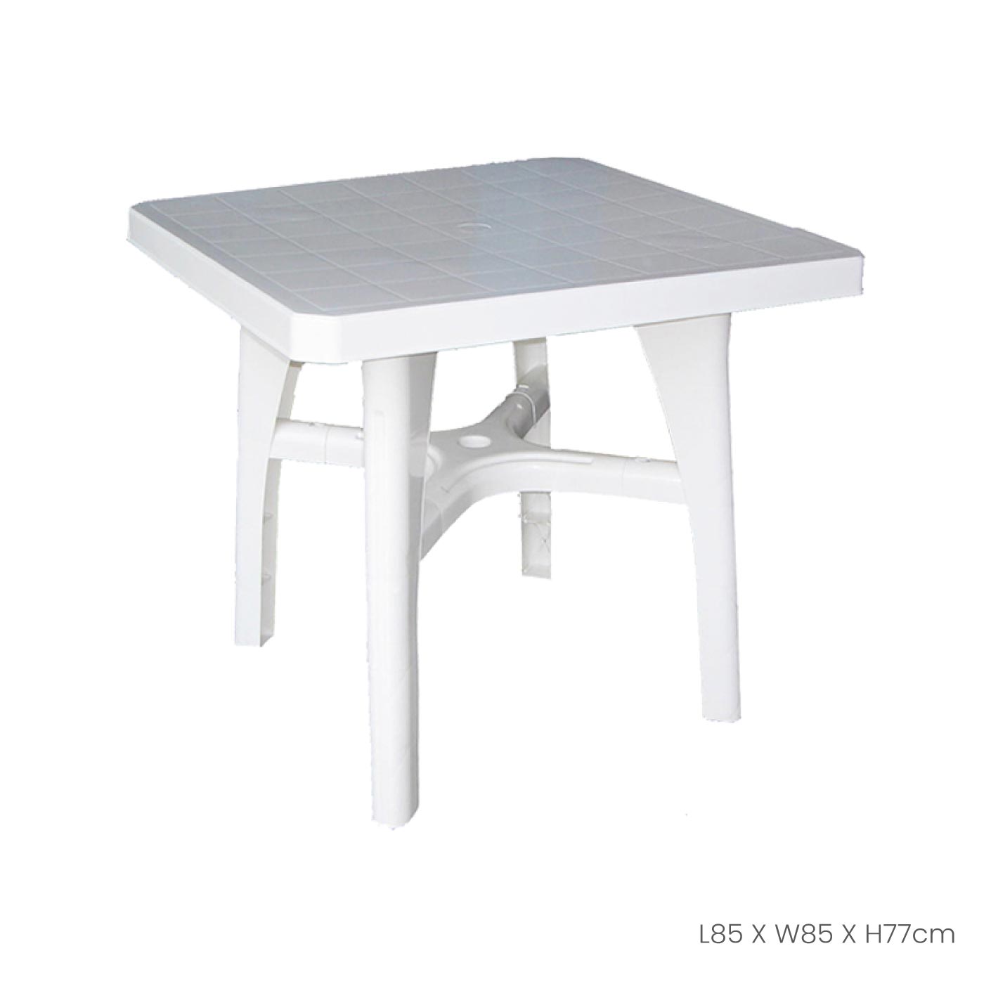 Square Garden Table - Outdoor Patio Furniture for Dining, Picnics & Relaxation - Durable & Weather-Resistant (659)