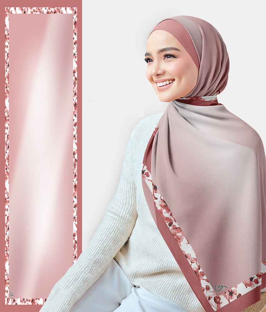 Stylish Printed Rectangular Chiffon Scarf - Elegant Floral Design for Women | Perfect for Casual Outfits, Office Wear & Special Occasions