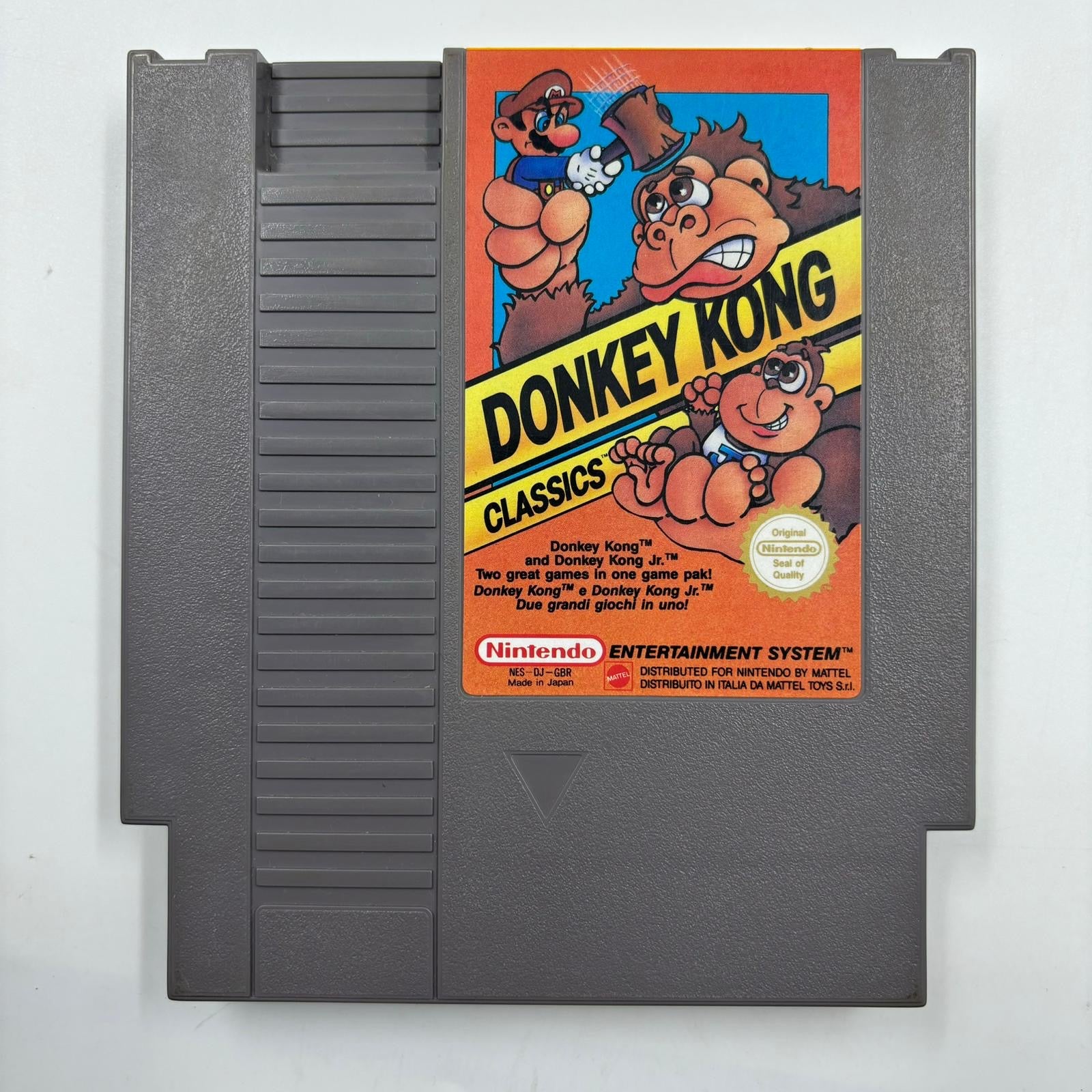 Donkey Kong Classics NES Game with Manual - Nintendo Entertainment System Retro Video Game for Collectors & Gamers - Perfect for Nostalgic Gaming & Display