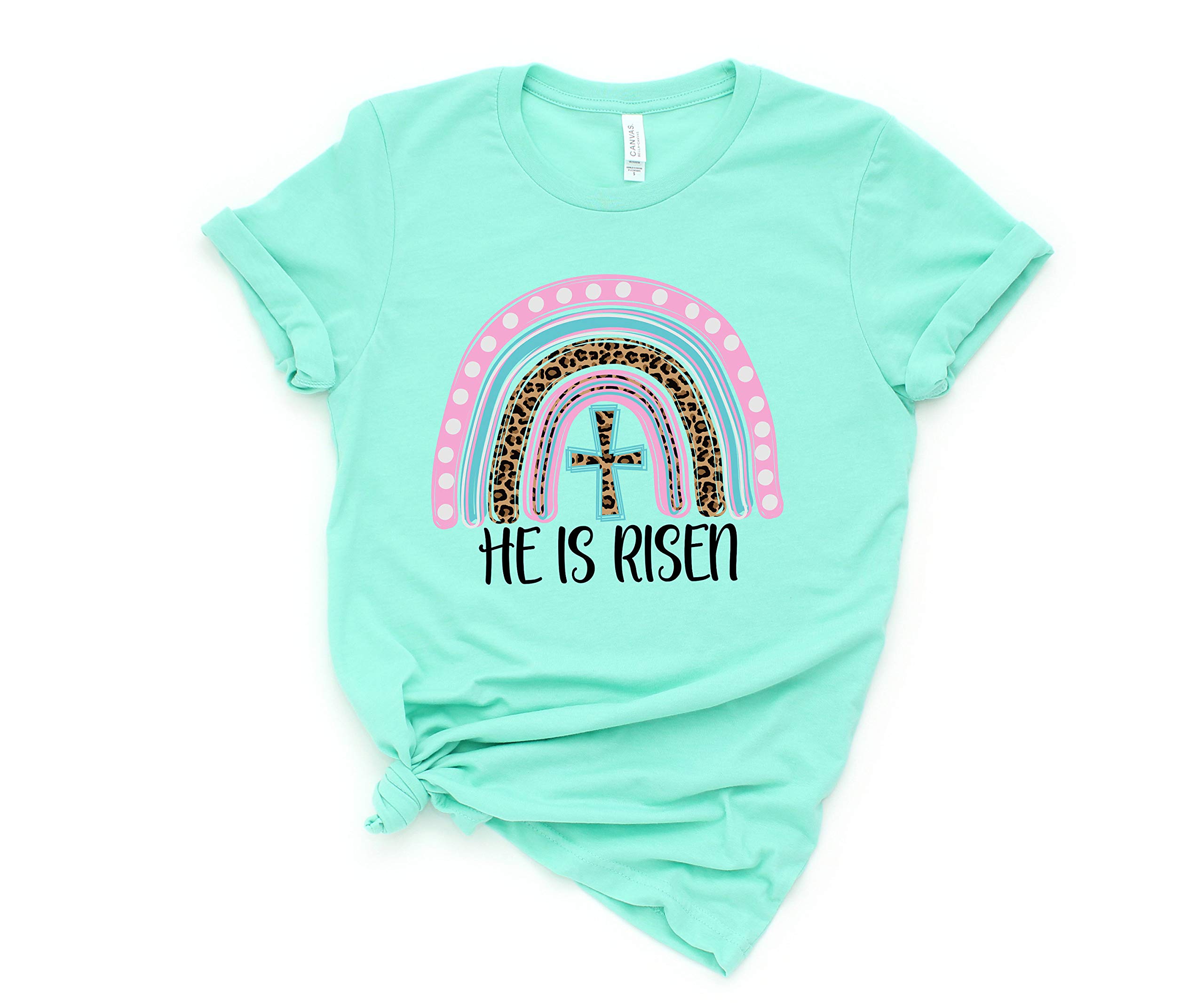 He is Risen Easter T-Shirt - Christian Easter Shirt for Women & Family - Easter Jesus Tee - Long Sleeve, Sweatshirt & Hoodie Options - Perfect for Church, Family Gatherings & Easter Celebrations