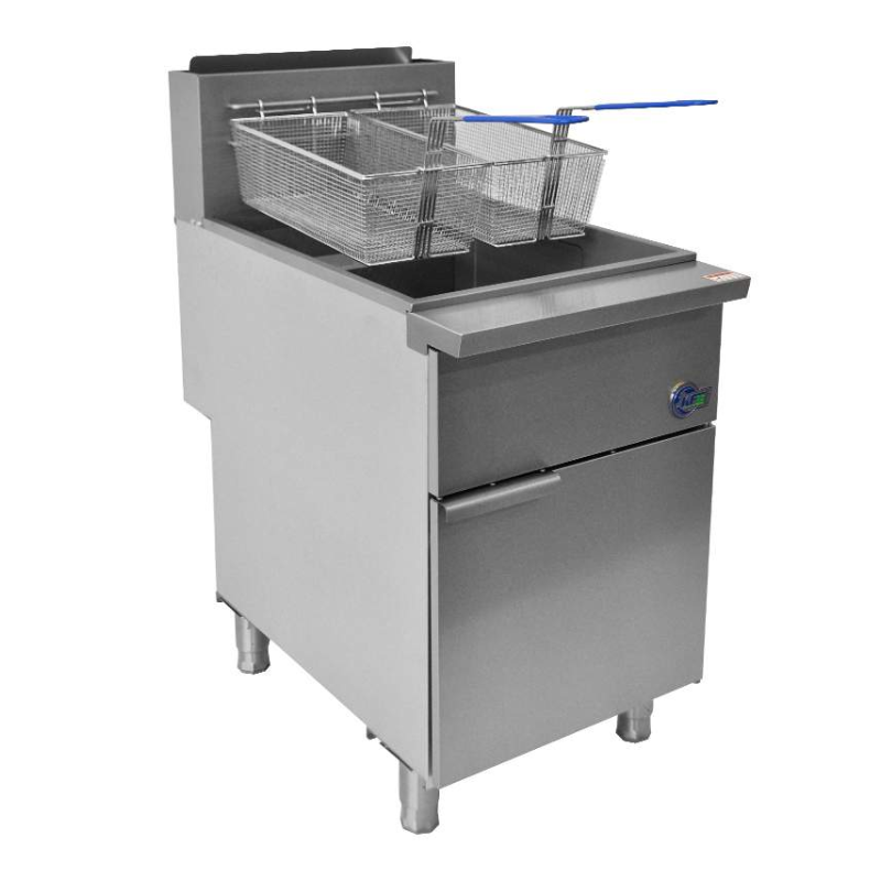 Commercial Deep Fryer 70-100lbs Capacity, 5 Tube Liquid Propane (LP) Gas - Perfect for Restaurants, Food Trucks & Catering Businesses