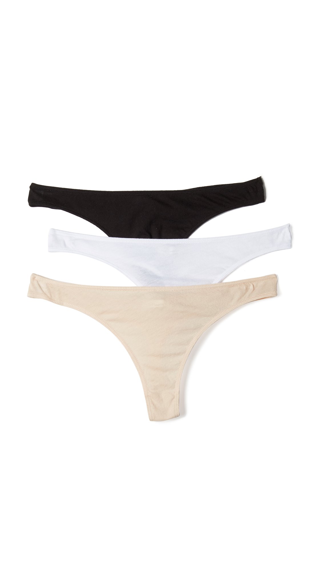 Organic Pima Cotton Thongs for Women - 3 Pack Soft Breathable Underwear | Perfect for Yoga, Travel & Everyday Comfort