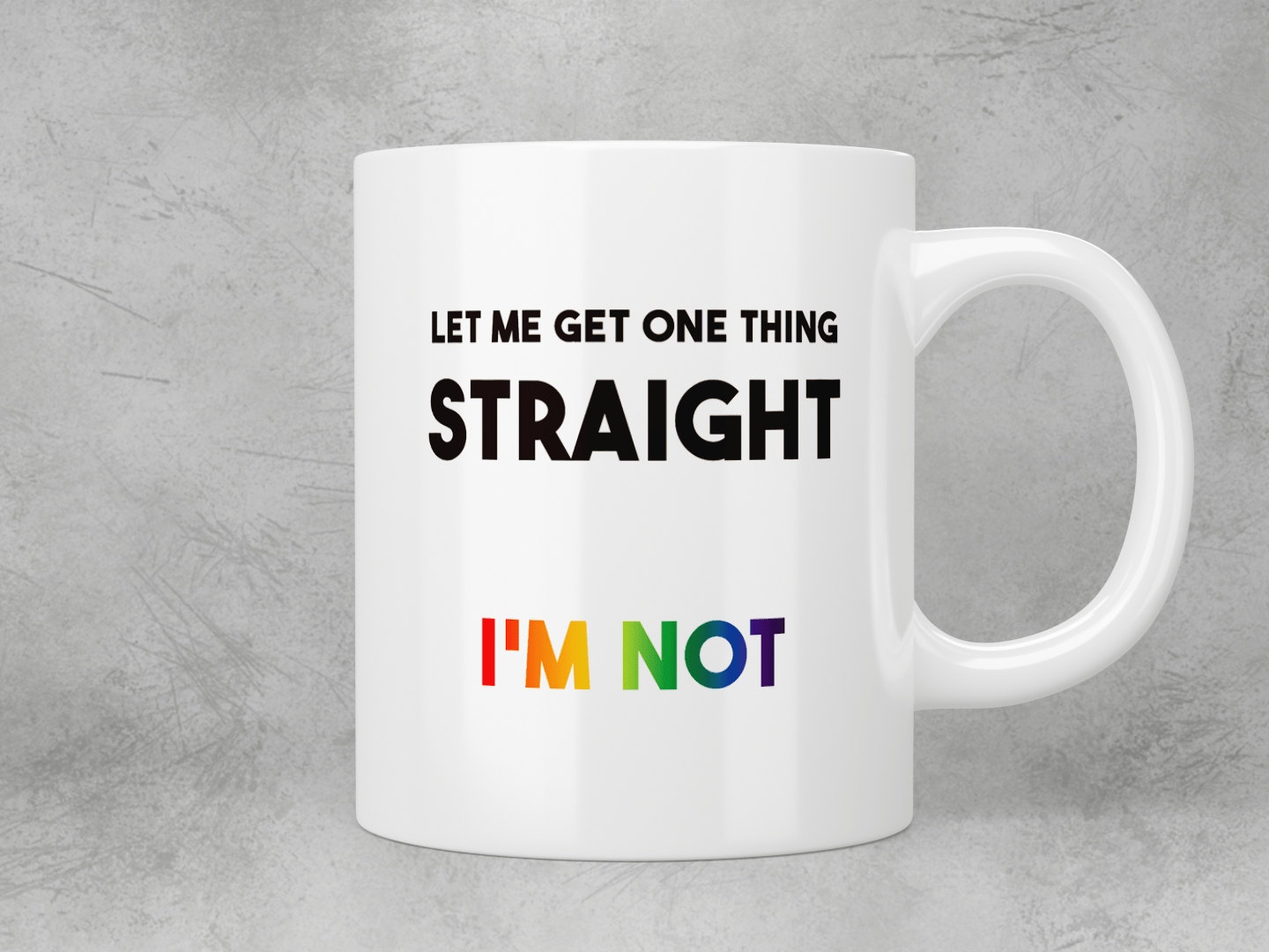 Straight Talk Coffee Mug - Funny Sarcastic Novelty Ceramic Cup for Office, Home & Gifts | Perfect for Coffee, Tea & Hot Beverages