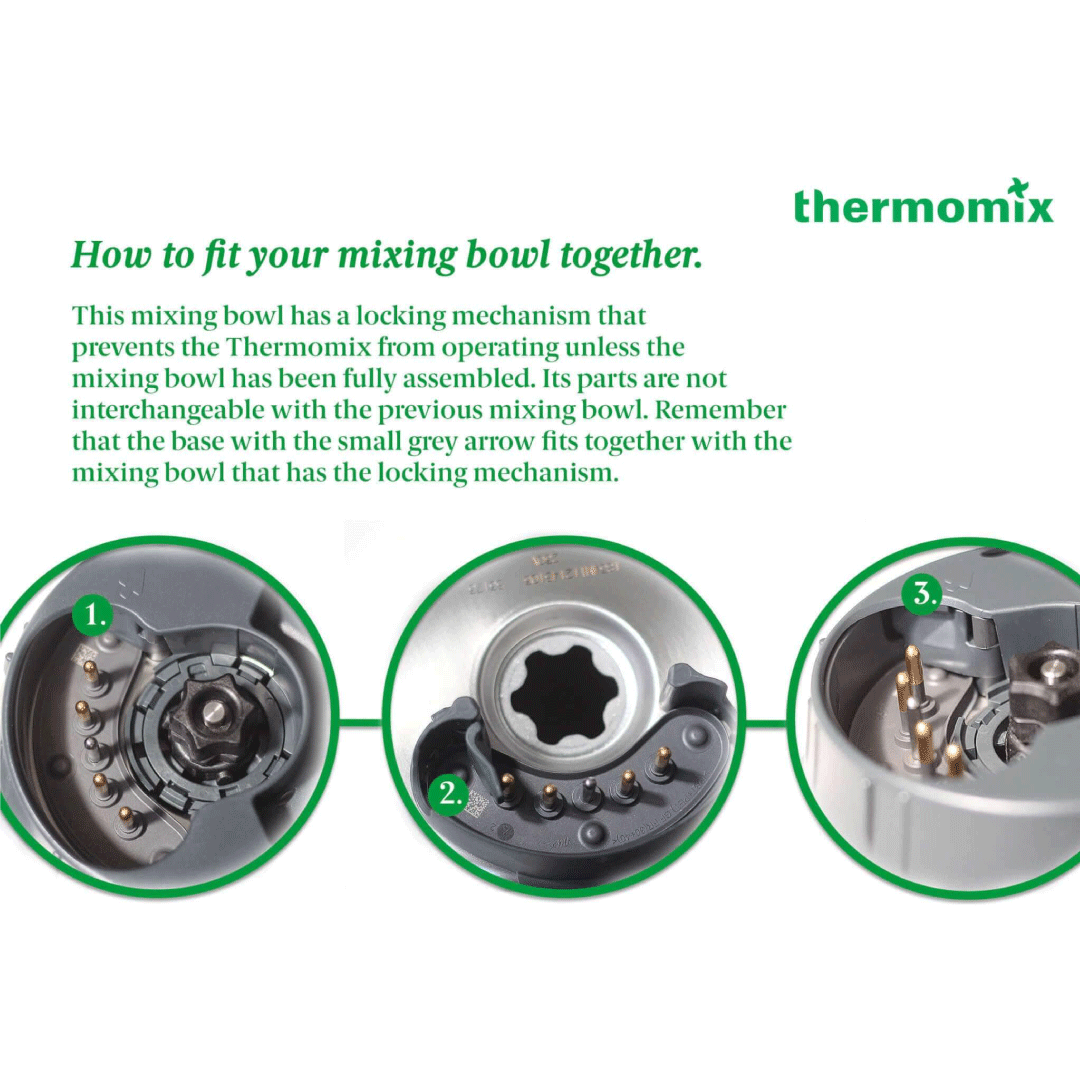 Thermomix® TM5 Replacement Bowl, Blade, and Lid Set - Compatible with TM5 Models - Perfect for Blending, Mixing, and Cooking