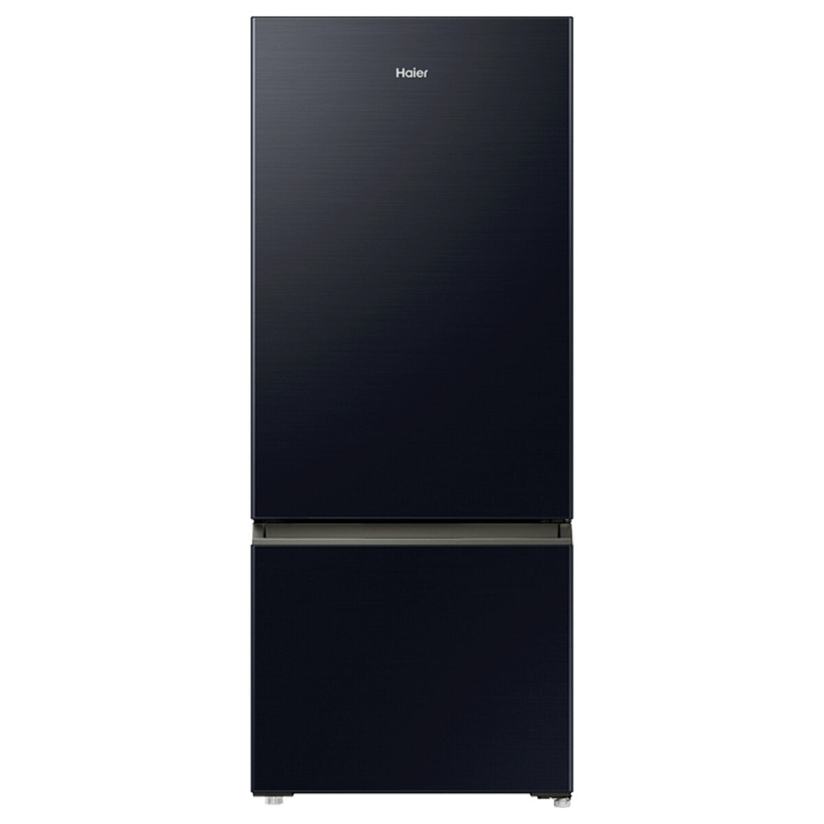 Haier 433L Bottom Mount Refrigerator Black HRF420BEC - Energy Efficient French Door Fridge for Kitchen, Home & Office Use
