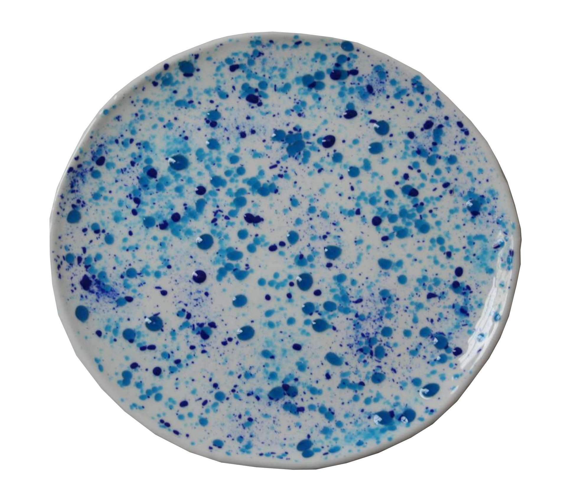 Premium Aqua Blue Pollock Side Plates - Set of 4, Elegant Dinnerware for Seafood, Sushi & Appetizers - Perfect for Restaurants, Dinner Parties & Home Entertaining