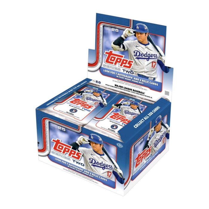 2025 Topps Series 2 Baseball Hobby Jumbo Box - 24 Packs with Exclusive Inserts & Rookie Cards - Perfect for Collectors, Investors, and Fantasy Baseball Fans