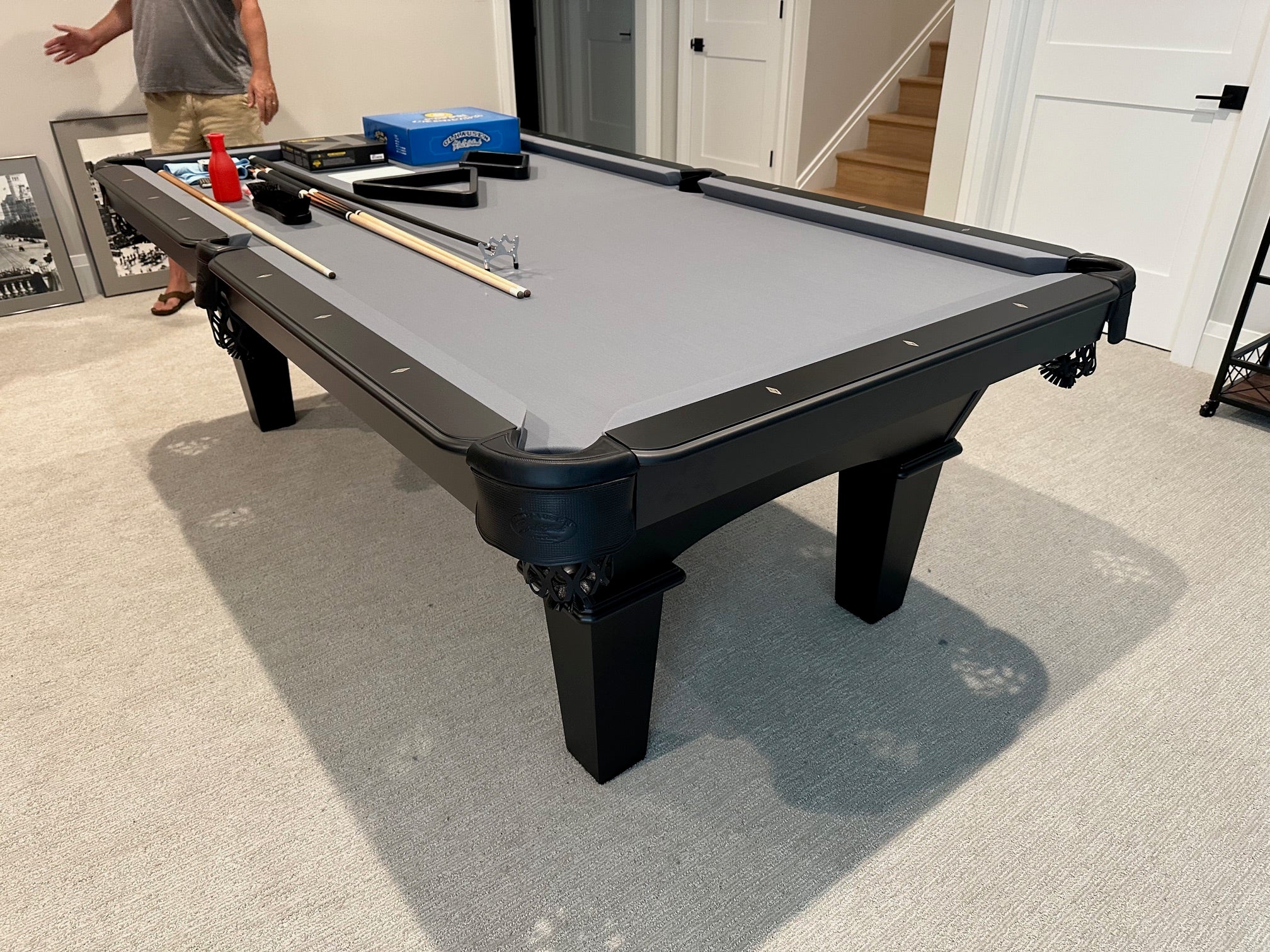 Olhausen Annabelle Pool Table - Professional 8-Foot Billiard Table for Home & Game Room | Perfect for Family Fun & Entertainment