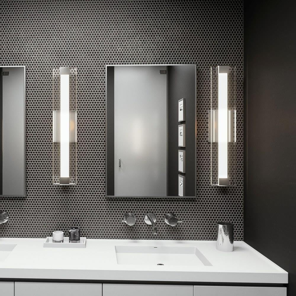 1-Light Contemporary Vanity Light for Bathroom - Damp Location Approved, Modern Bathroom Lighting Fixture (71-Bel-2749115) - Perfect for Bathroom Makeover, Powder Room & Spa-Style Decor