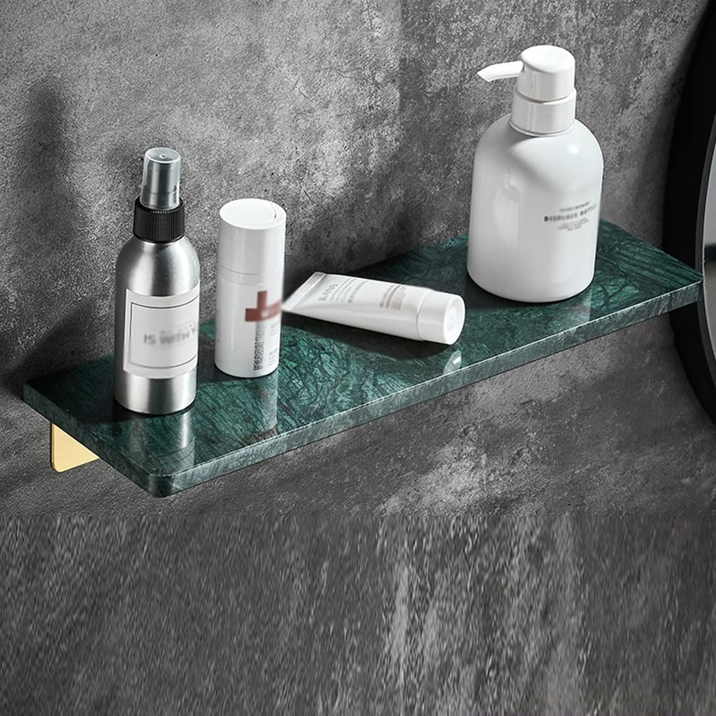 Luxury Marble Bathroom Storage Rack - Wall Mounted Towel Organizer for Washbasin & Vanity - 60CM White Marble Shelf (Perfect for Small Bathrooms & Spa-Like Decor)