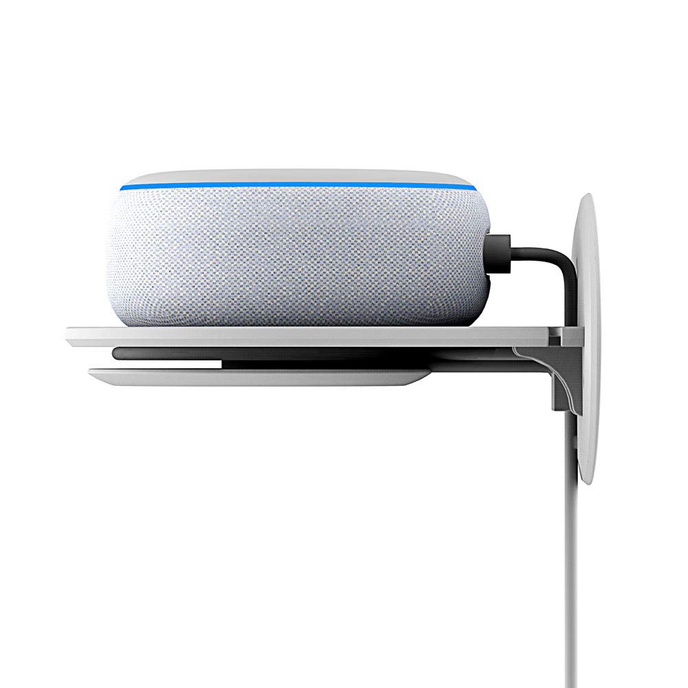 Mini Wall Mount Stand with Adhesive Tape for Echo 3rd Gen - Secure Speaker Mounting