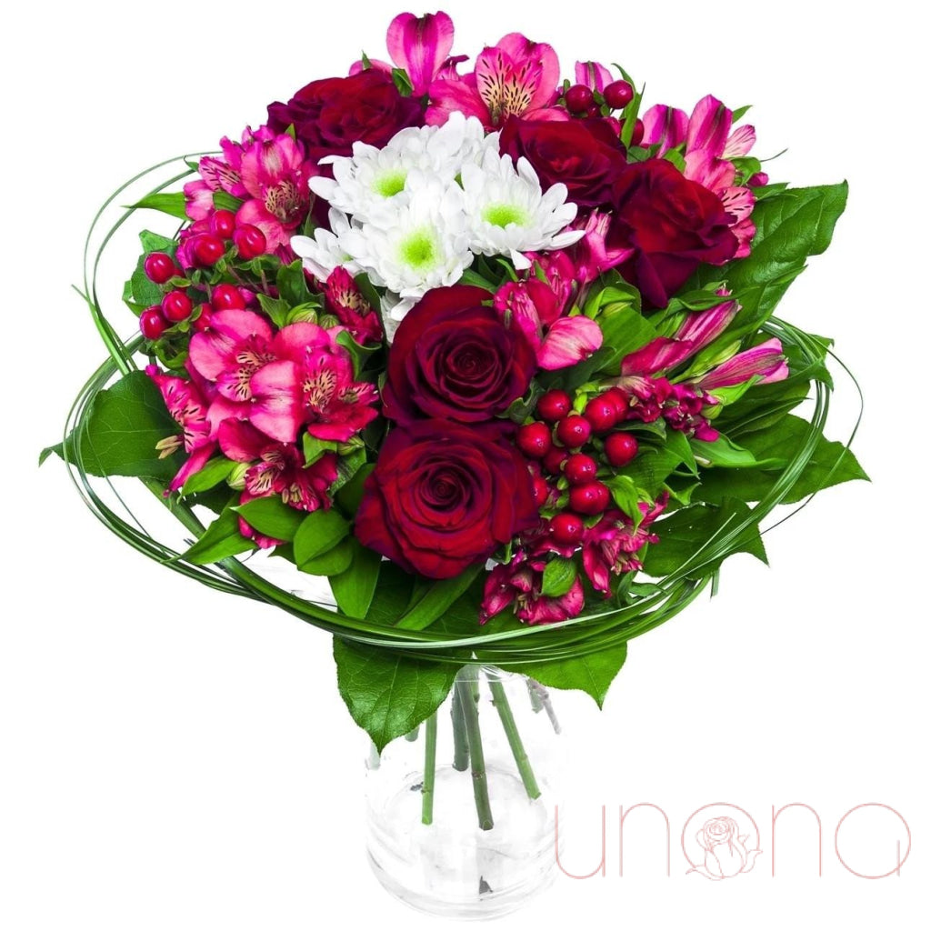 Devastating Like You Bouquet - Stunning Fresh Flower Arrangement for Romantic Dates, Anniversaries & Special Occasions
