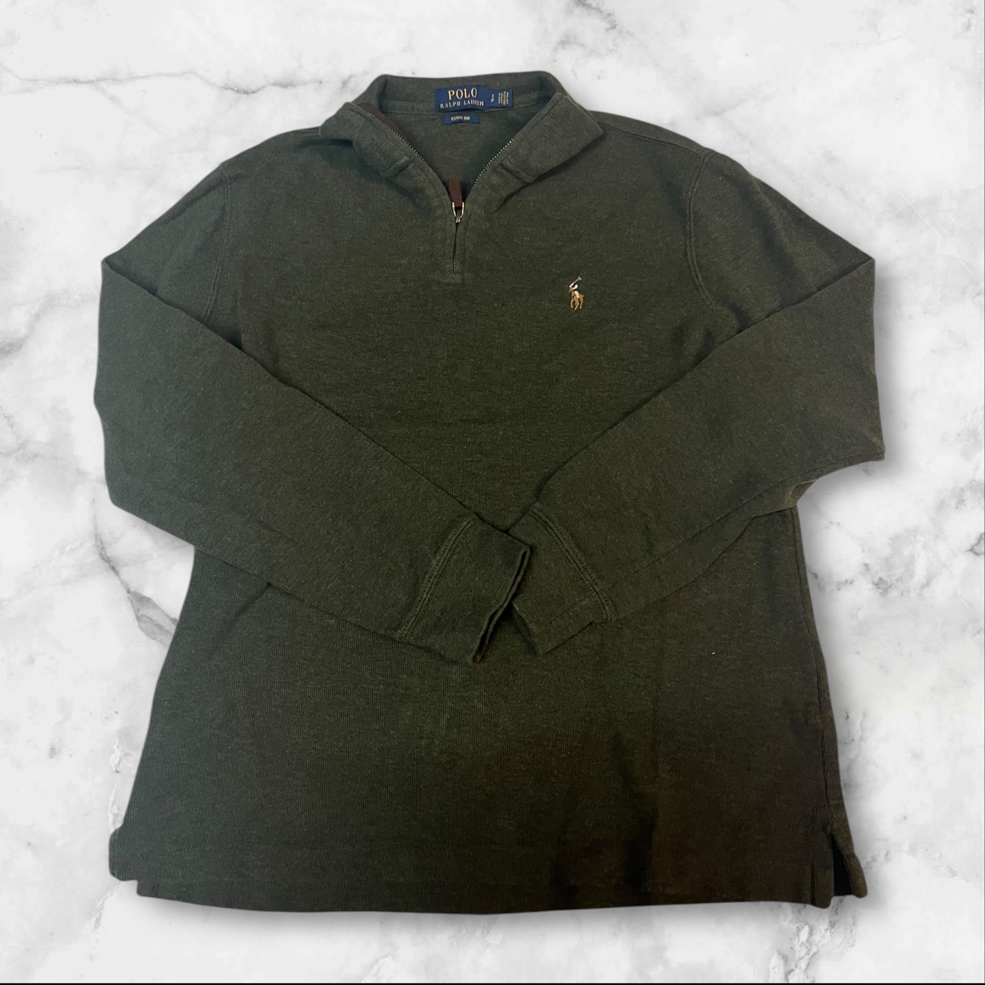 Vintage Polo Ralph Lauren Pullover Sweater - Men's Classic Cotton Knit Crewneck S 1490 - Casual Wear, Office Outfit & Winter Layering