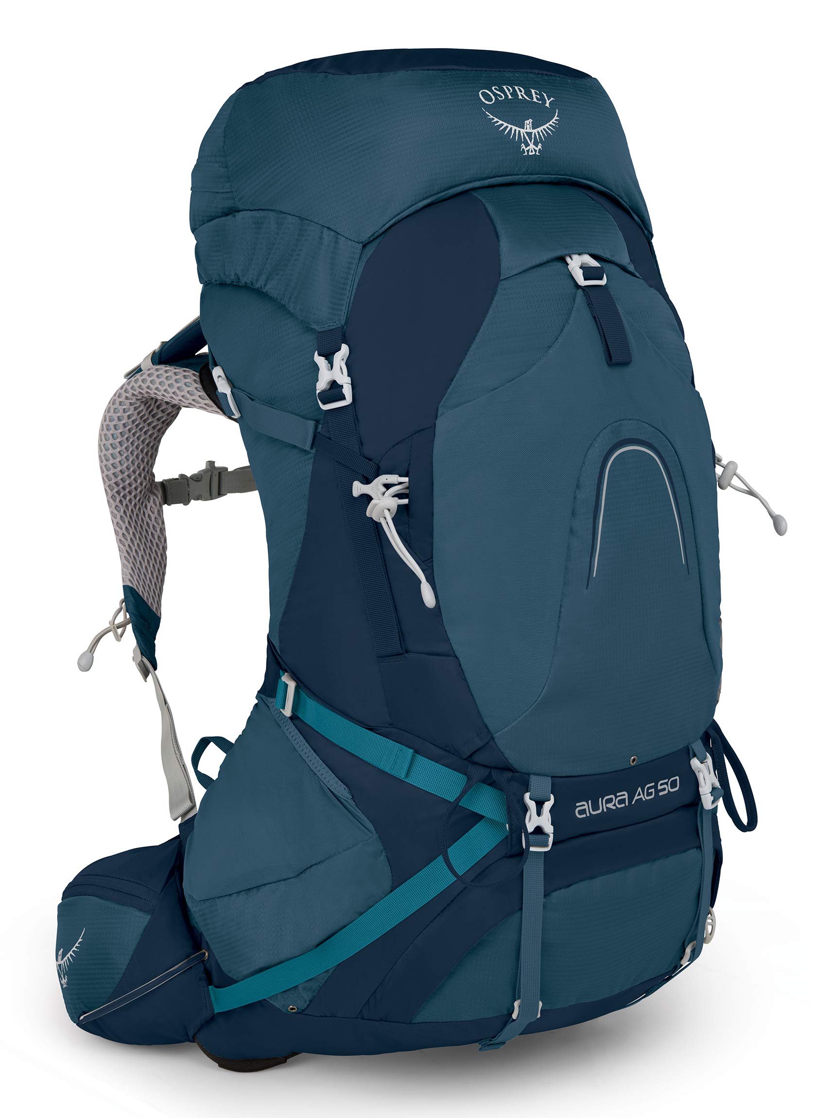 Osprey Aura AG 50 Women's Backpacking Backpack - Lightweight Hiking Pack for Women with Anti-Gravity Suspension - Perfect for Multi-Day Treks, Camping & Outdoor Adventures