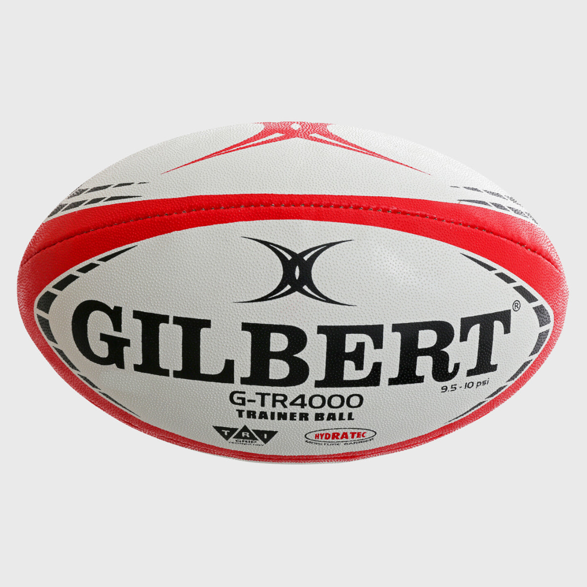 Gilbert G TR4000 Size 4 Rugby Training Ball - Official Match Quality Red Rugby Ball for Practice, Games & Youth Training - Perfect for Rugby Clubs, Schools & Backyard Drills