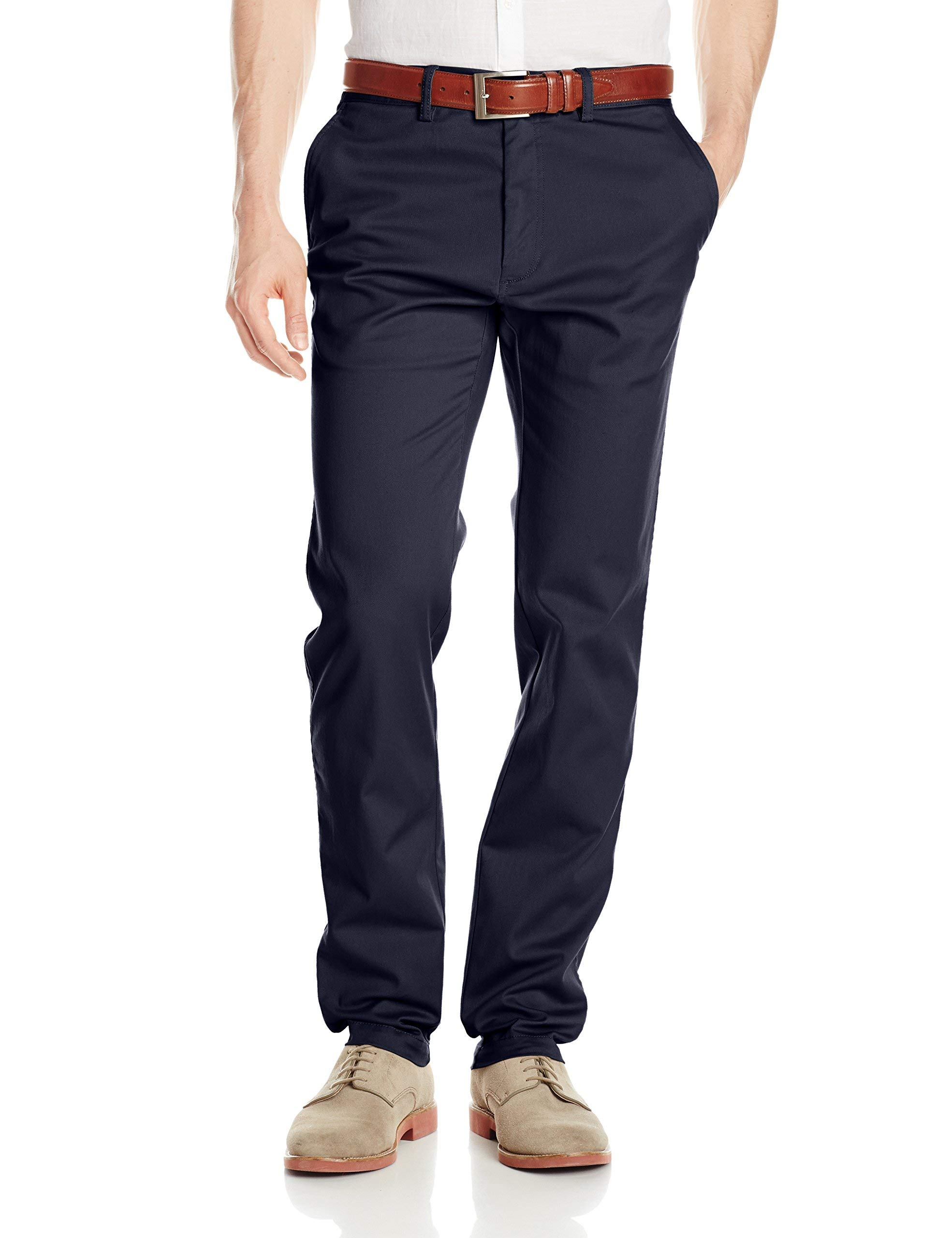 Haggar Men's Classic Fit Chino Pants for Work & Casual Wear | Comfortable Dress Pants in Regular, Big & Tall Sizes | Ideal for Office, Business Casual, Weekend Outings & Professional Settings | Perfect for Everyday Wear, Meetings & Social Events