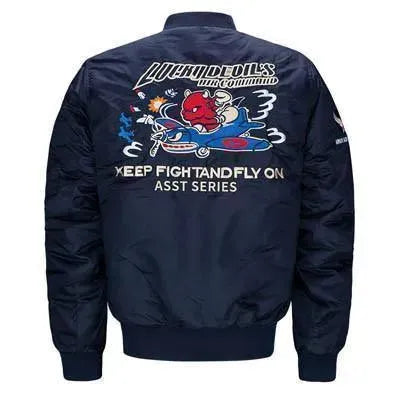 Brave Aviator Bomber Jacket for Men - Genuine Leather Flight Jacket with Fur Collar - Stylish Winter Coat for Motorcycle Riding & Outdoor Adventures
